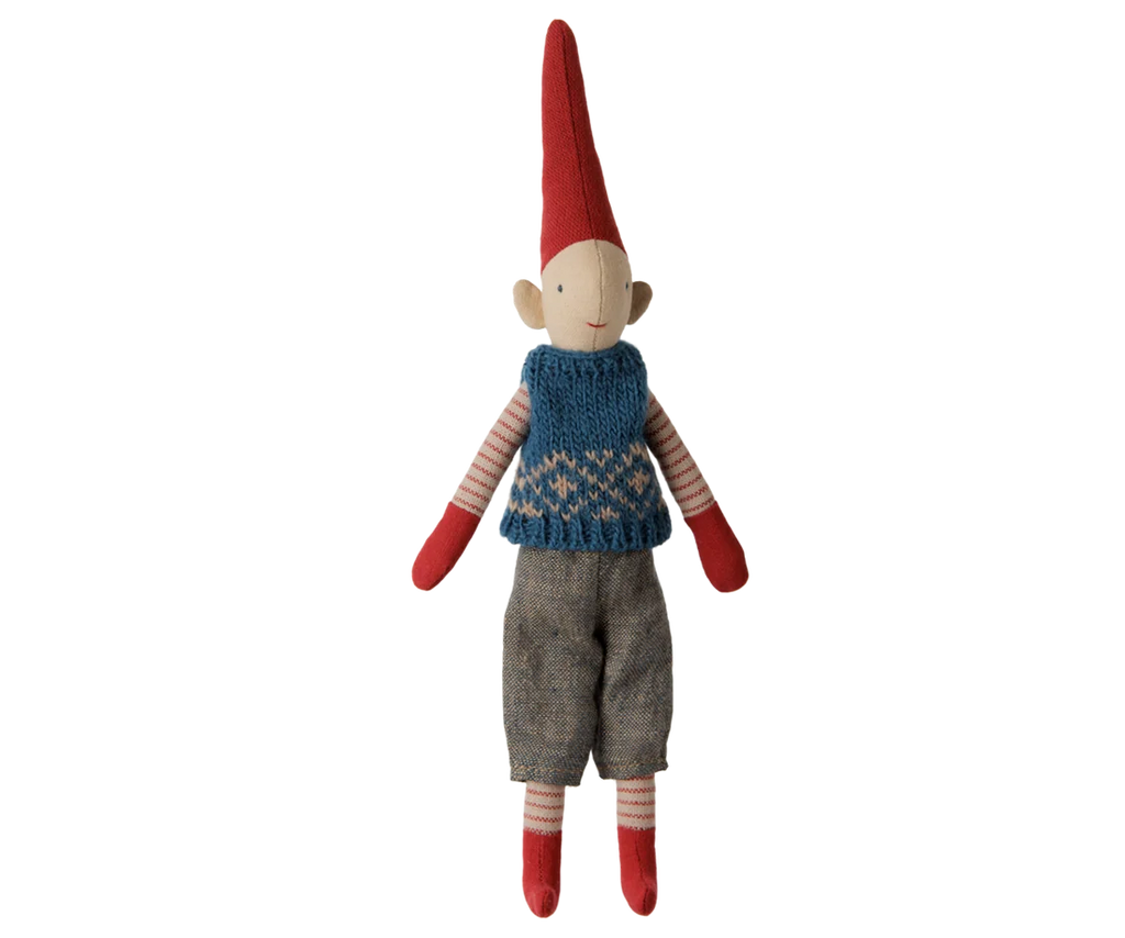 Pixy, Size 1 - Boy - Blue knitted vest