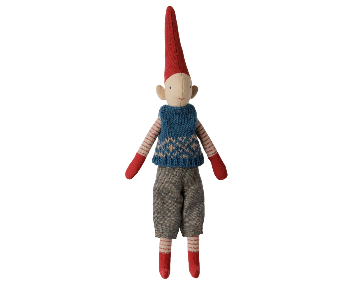 Pixy, Size 1 - Boy - Blue knitted vest