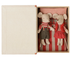 Christmas twin mice, Little sister and brother in book