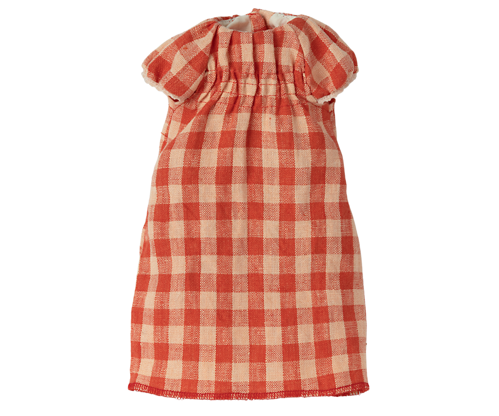 Maileg Plaid Dress - Size 3 Rabbits & Bunnies
