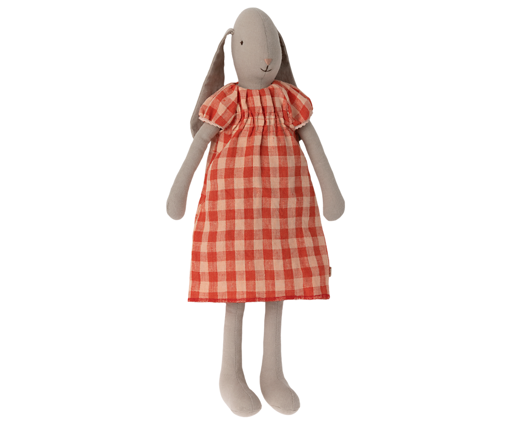 Maileg Plaid Dress - Size 3 Rabbits & Bunnies