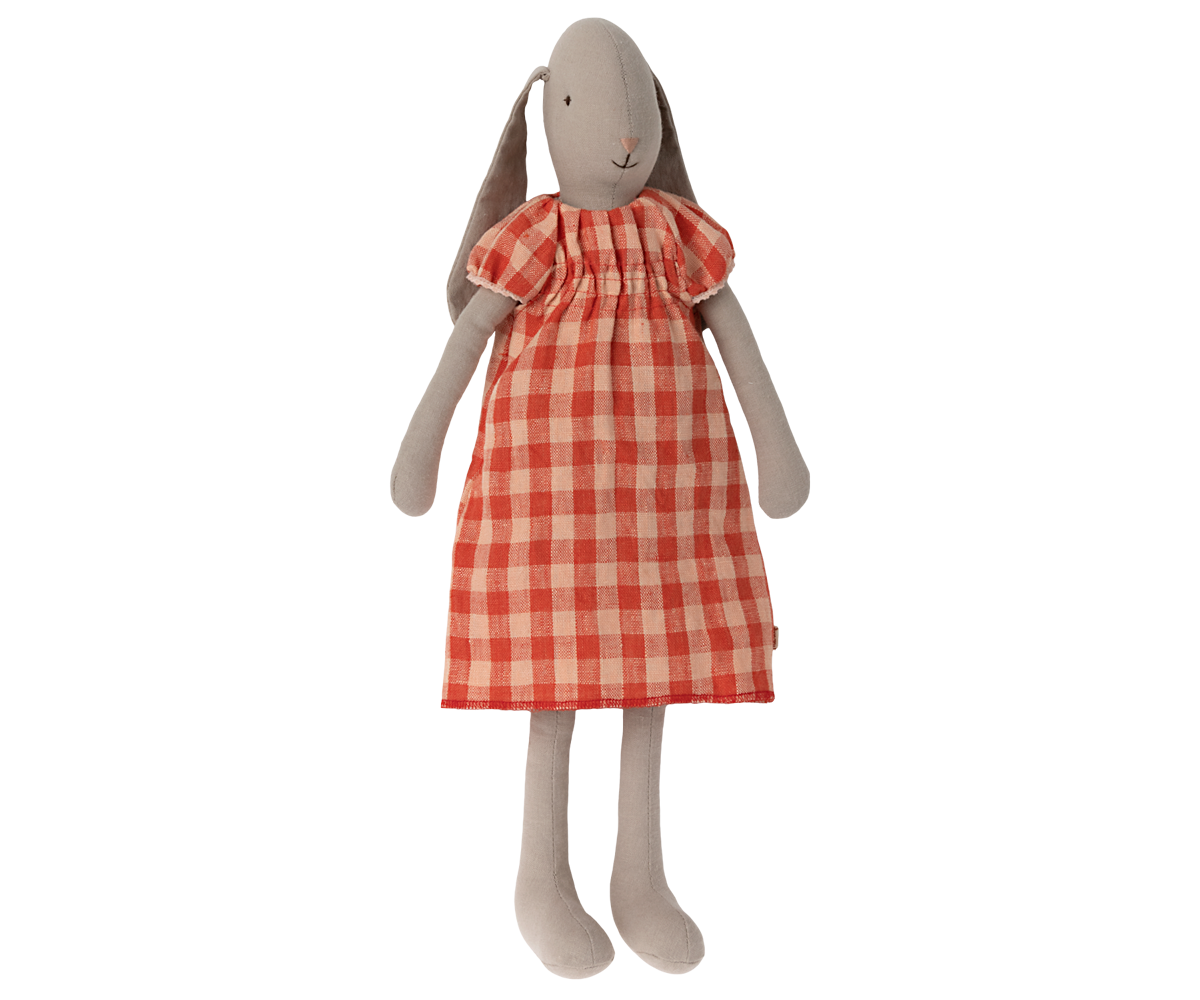 Maileg Plaid Dress - Size 3 Rabbits & Bunnies