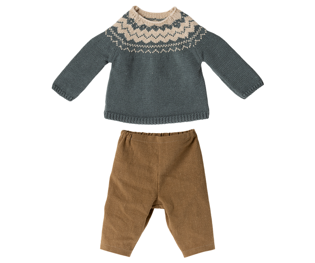 Maileg Pants and Knitted Sweater