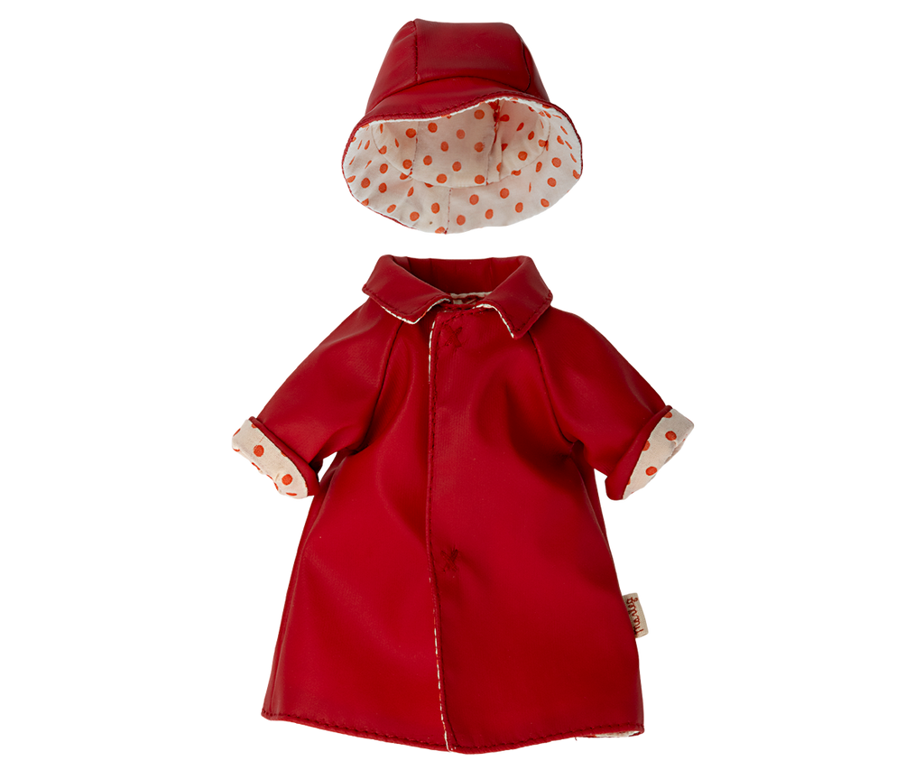 Maileg Rain Coat with Hat  - Teddy Mum