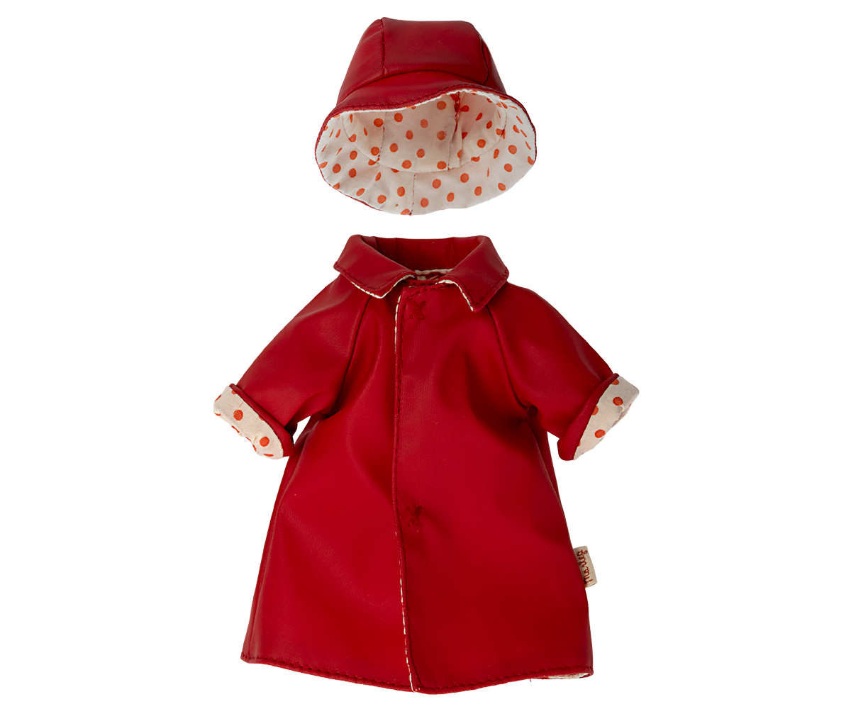 Maileg Rain Coat with Hat  - Teddy Mum
