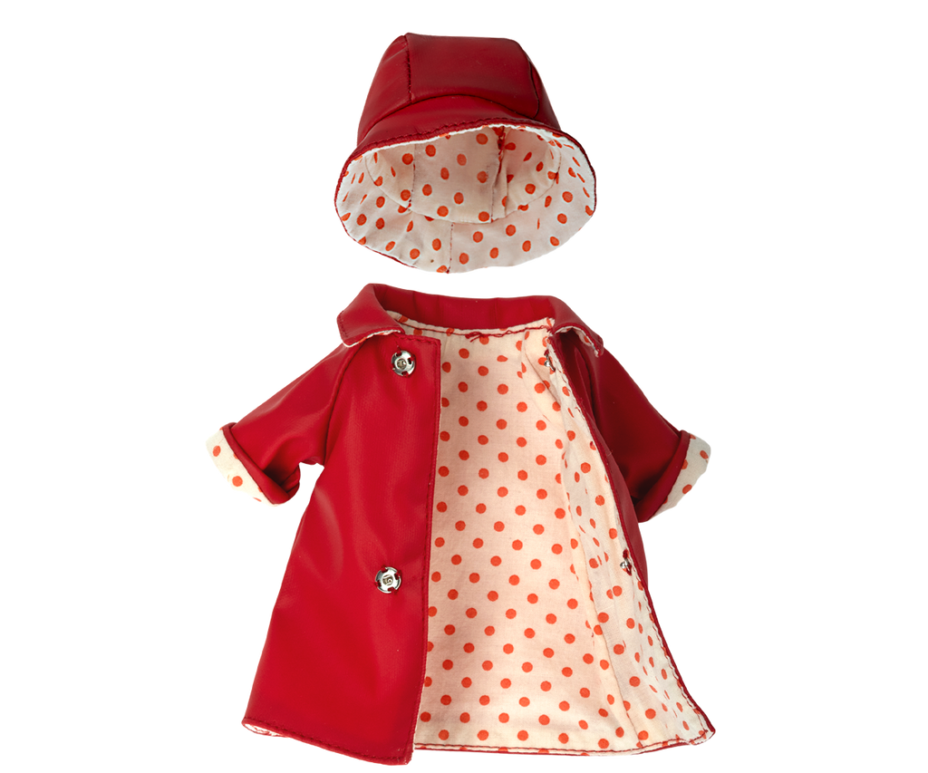 Maileg Rain Coat with Hat  - Teddy Mum