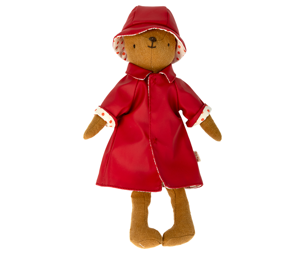 Maileg Rain Coat with Hat  - Teddy Mum