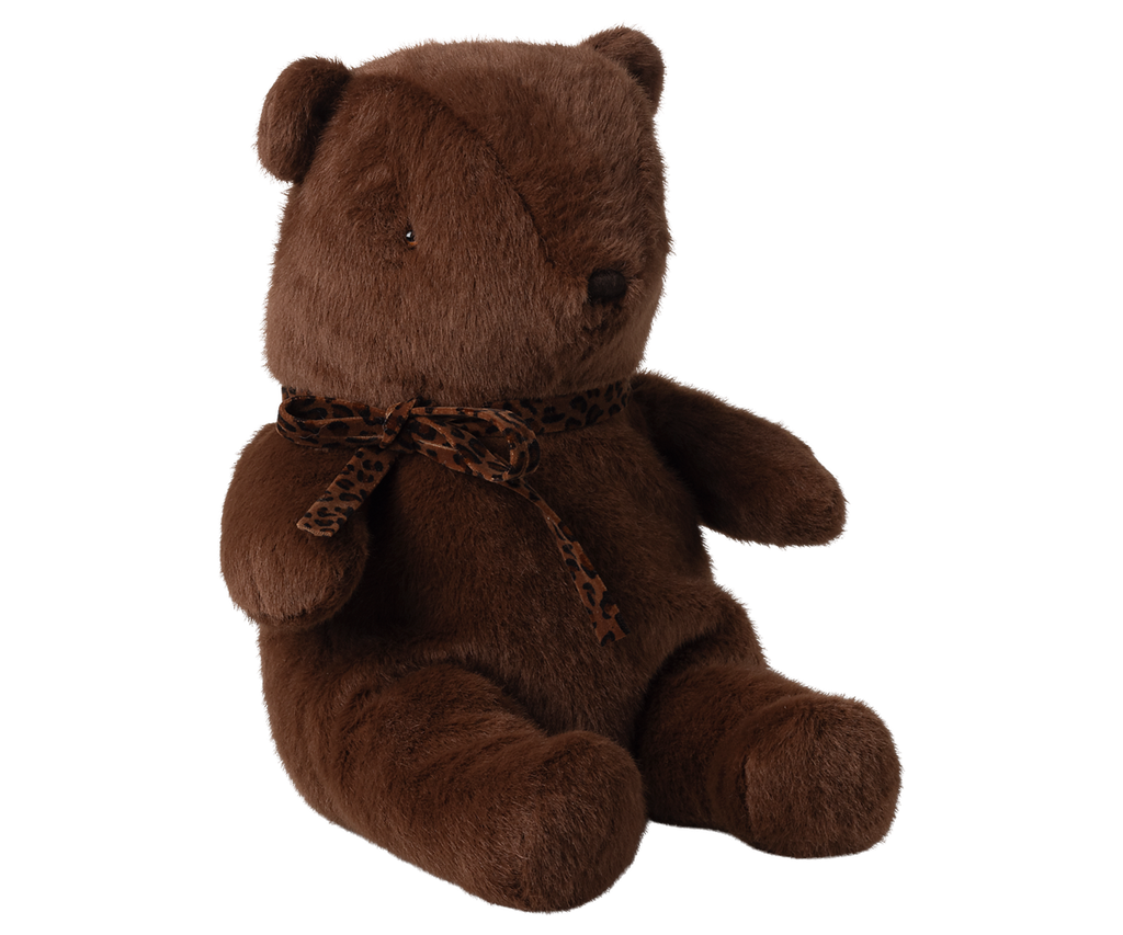 Teddy bear plush, Medium - Dark chocolate