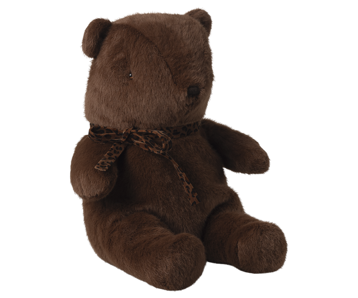 Teddy bear plush, Medium - Dark chocolate
