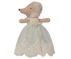 Baby mouse in gown - Mint