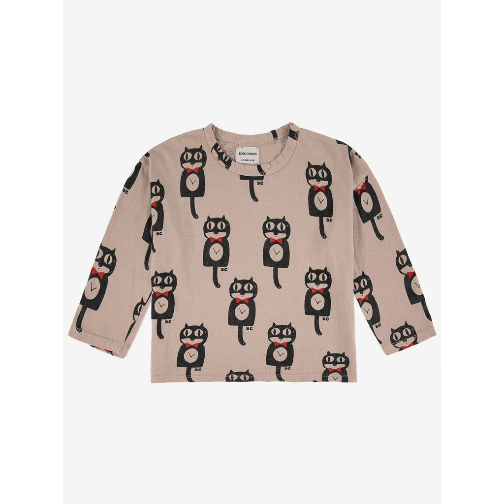 Cat O'Clock All over Long Sleeve T-Shirt