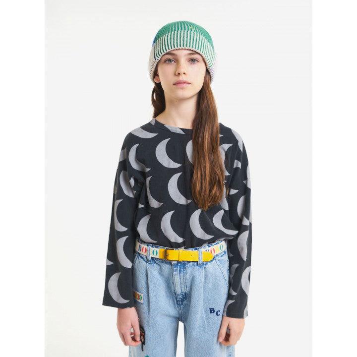 Moon All Over Long Sleeve T-Shirt