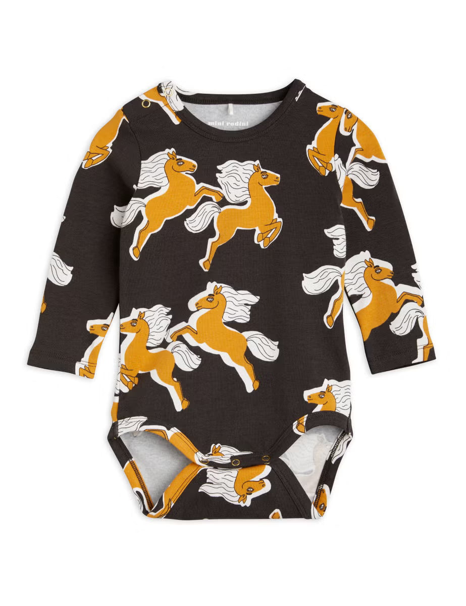 Horses AOP Longsleeve Bodysuit