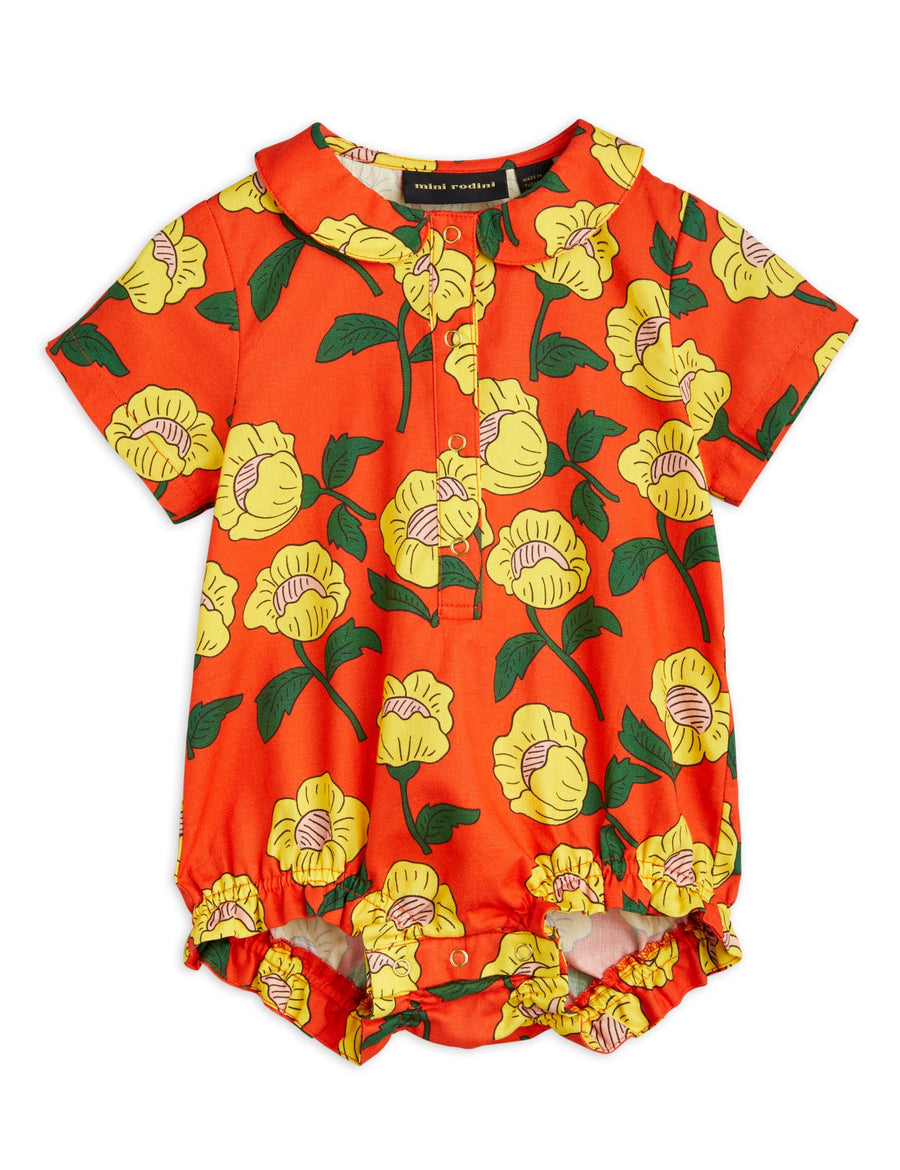 Flowers AOP Woven Bodysuit