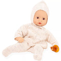 Muffin Baby Cozy Knits- 13" Baby Doll without Hair and Brown Sleeping Eyes