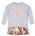 Boombox T-Shirt Dress & Sweater (2-In-1)