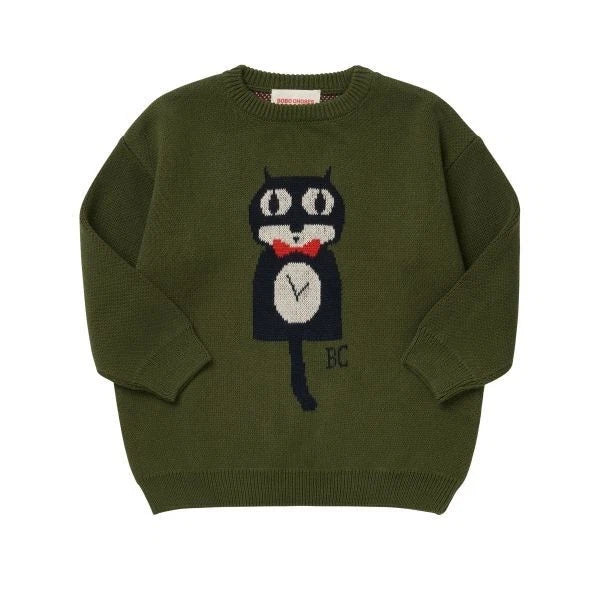 Cat O'Clock Jacquard Jumper