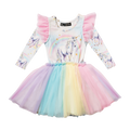 Sorbet Unicorn LS Circus Dress with Frills