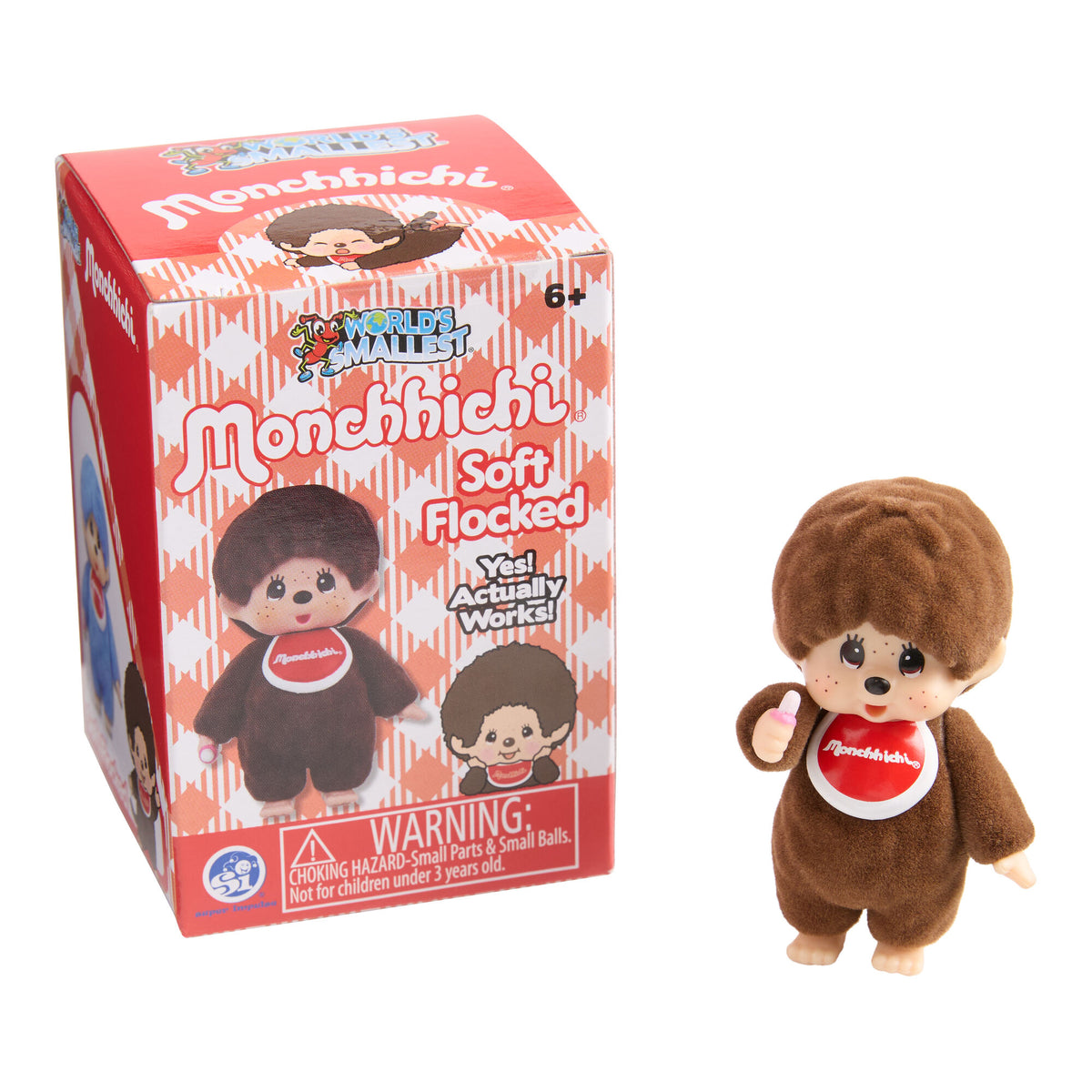 World's Smallest Monchhichi Flocked Collectible Figure Blind Box