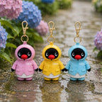 Pingu Raincoat Plush Keychain