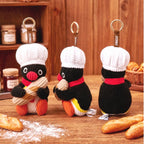 K-Wonderland - Official Pingu Baguette Bakery Plush Bag Charm 10cm