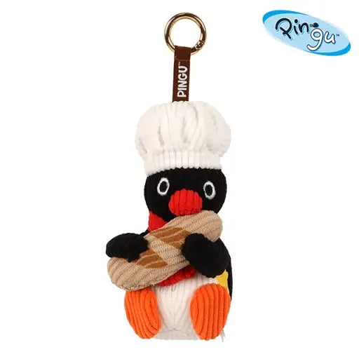 K-Wonderland - Official Pingu Baguette Bakery Plush Bag Charm 10cm