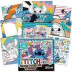 Fashion Angels Disney Stitch Color & Collage Design Set - 15 Colorable Lilo and Stitch Posters - Add Your Own Designs with 7 Included Sticker Sheets - Ages 8 and Up