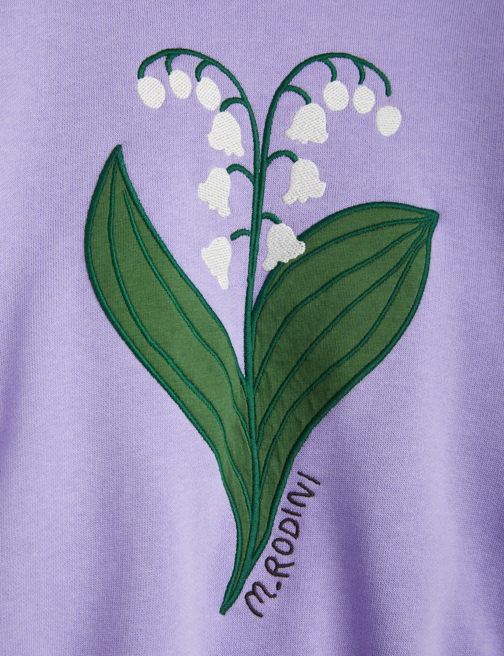 Lily of the Valley Embroidered Sweatshirt