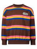 Brown Striped Sweatshirt