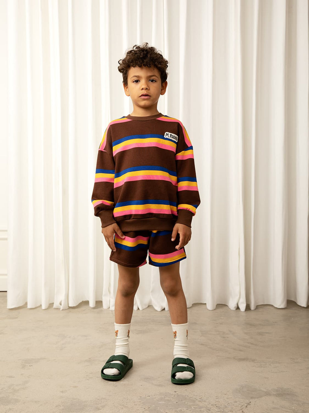 Brown Striped Sweatshirt