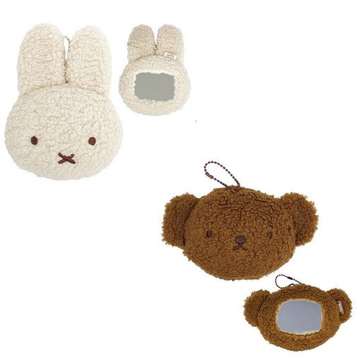 Miffy & Boris Plush Mirror Keychain – Soft Sherpa Edition: Boris