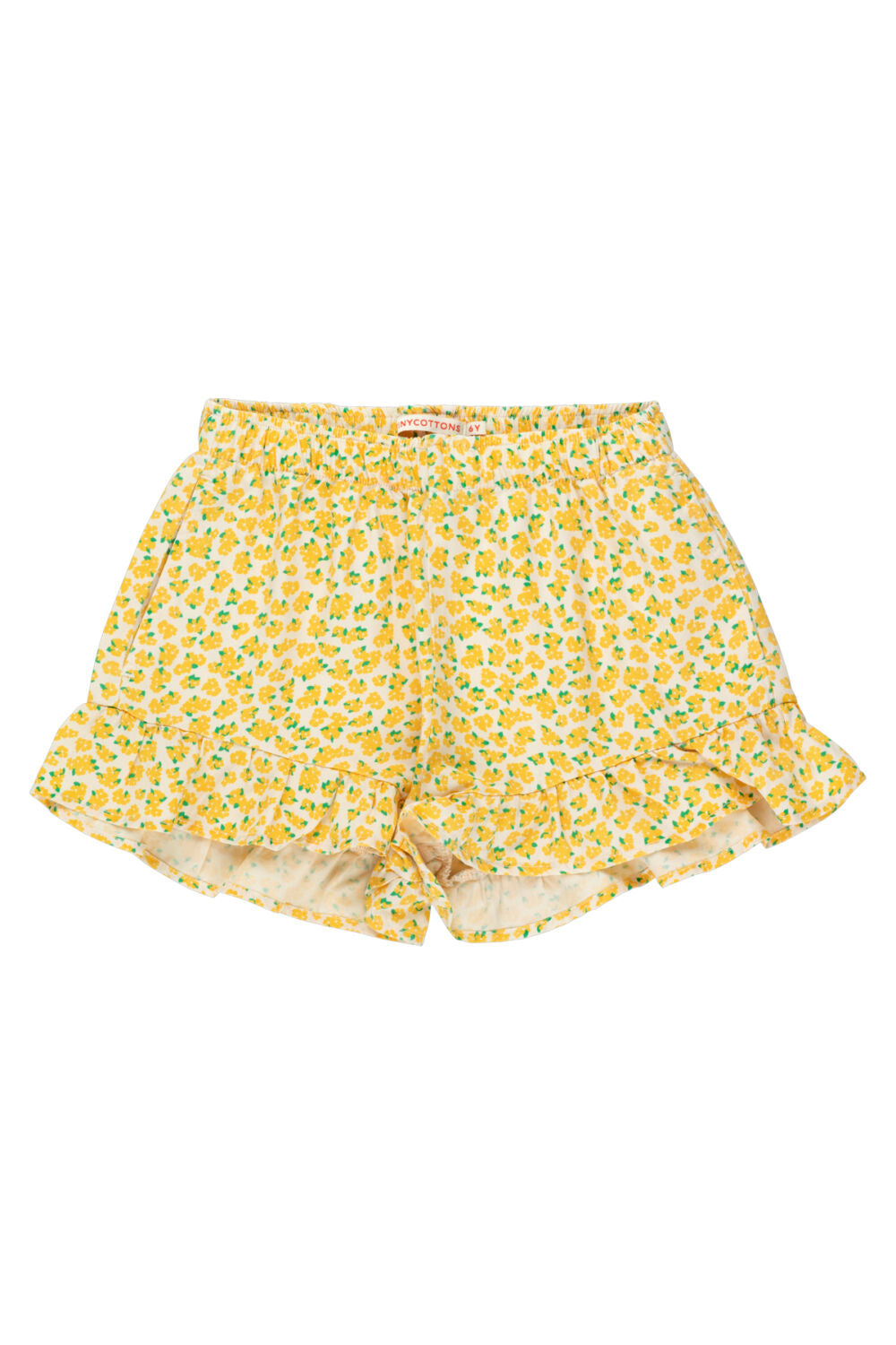 Oleander Frills Short – Light Cream/Yellow