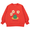Les Fleurs Sweatshirt Deep Red