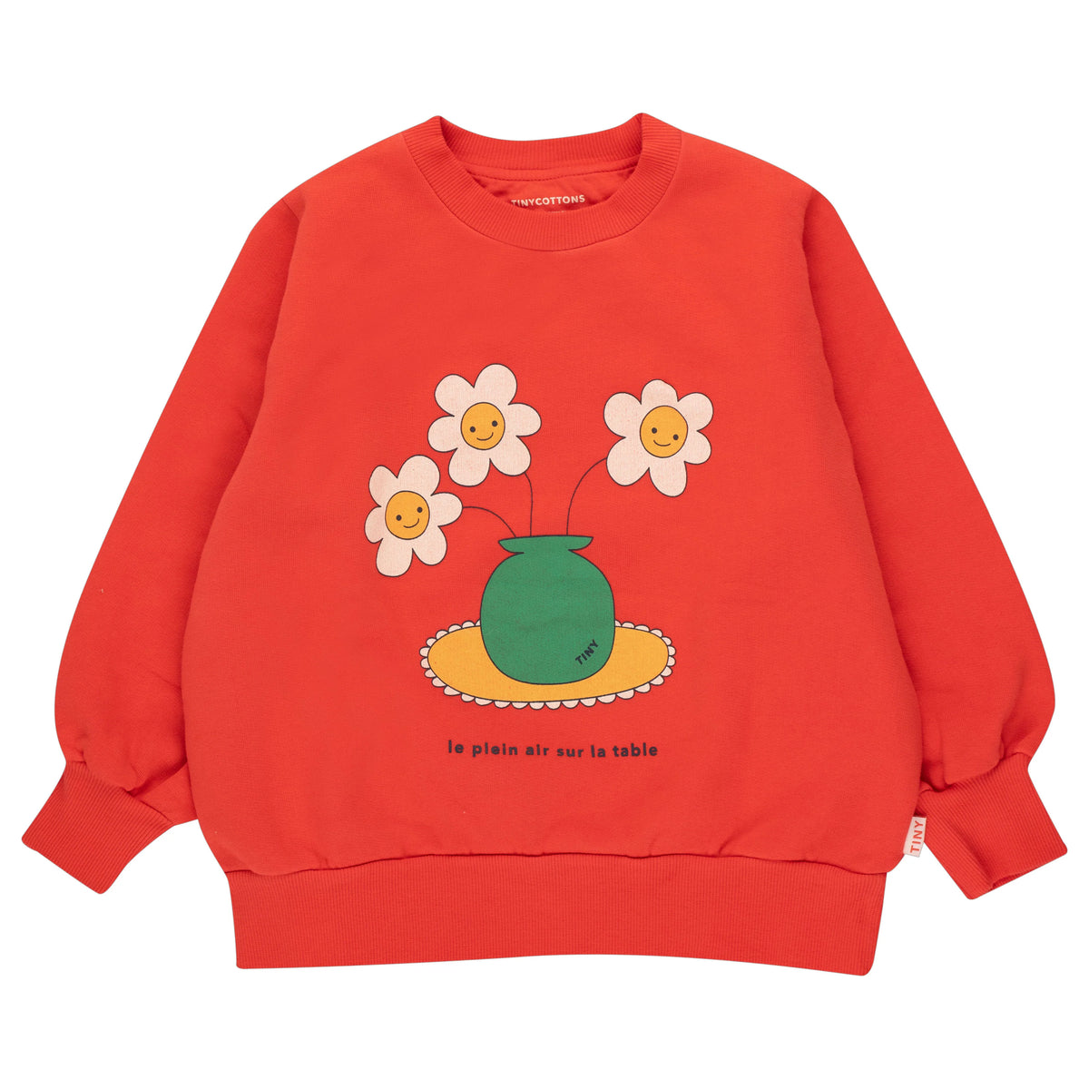 Les Fleurs Sweatshirt Deep Red