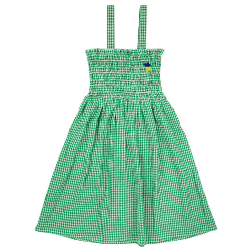 Green Vichy Strap Dress