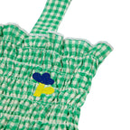 Green Vichy Strap Dress