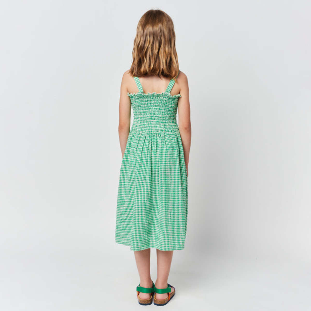 Green Vichy Strap Dress