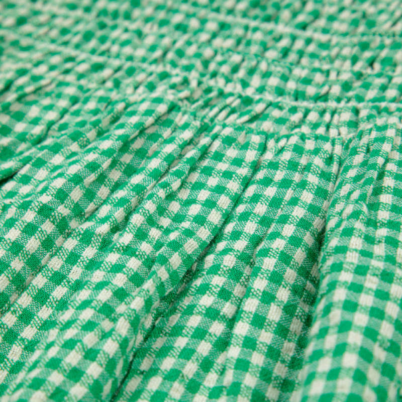 Green Vichy Strap Dress