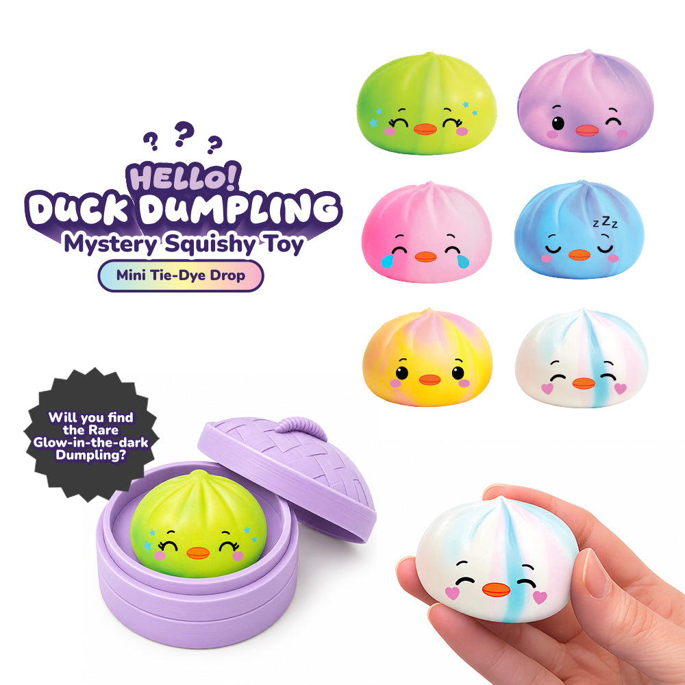 Hello Duck Dumplin Mini Tie dye Mystery Squishy Toy