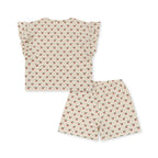 Cherry Motif Lin Frill Set