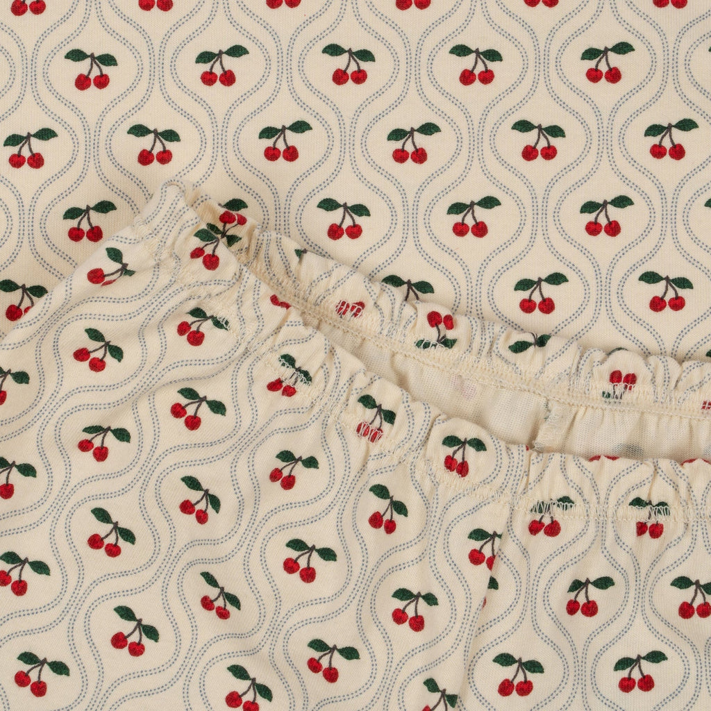 Cherry Motif Lin Frill Set