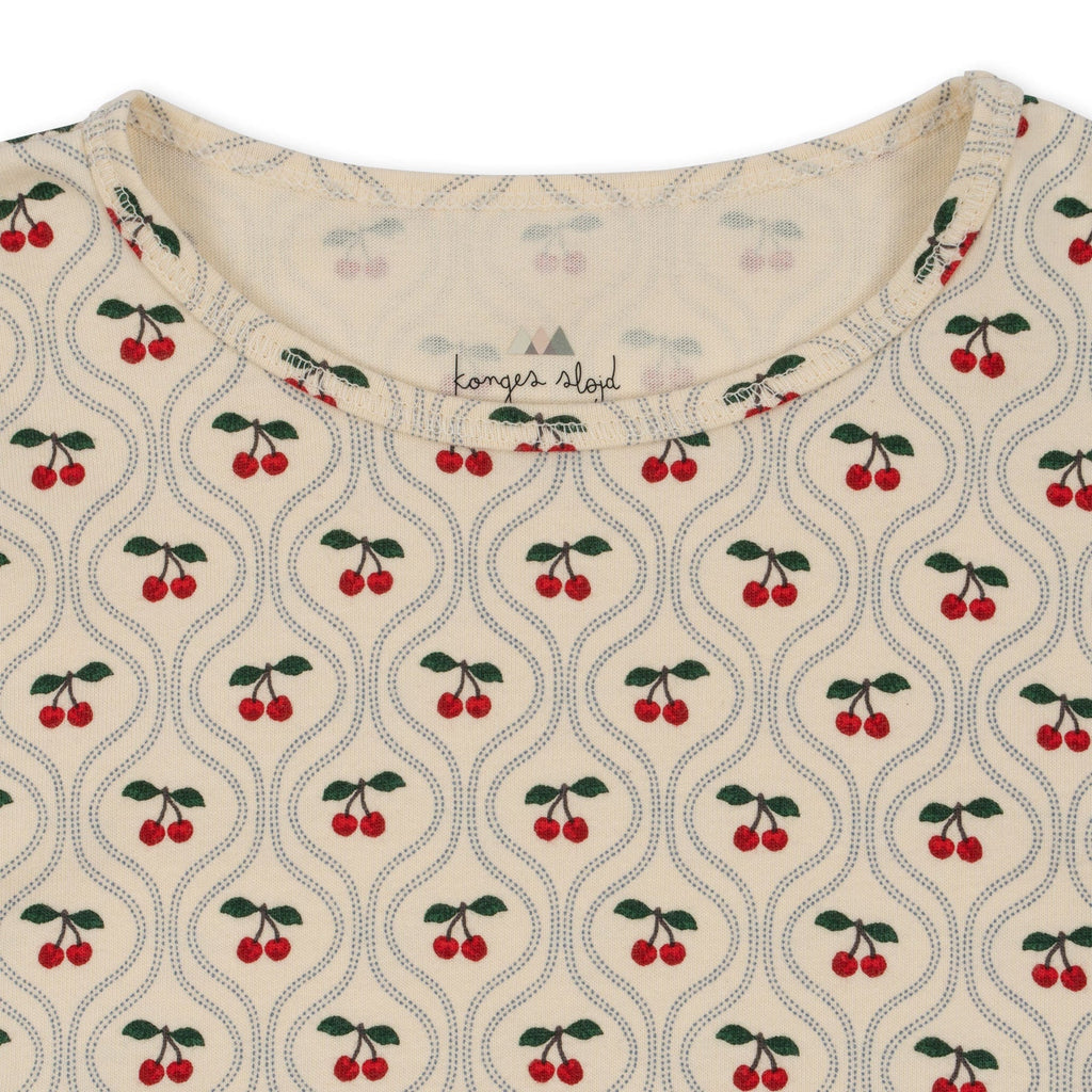 Cherry Motif Lin Frill Set