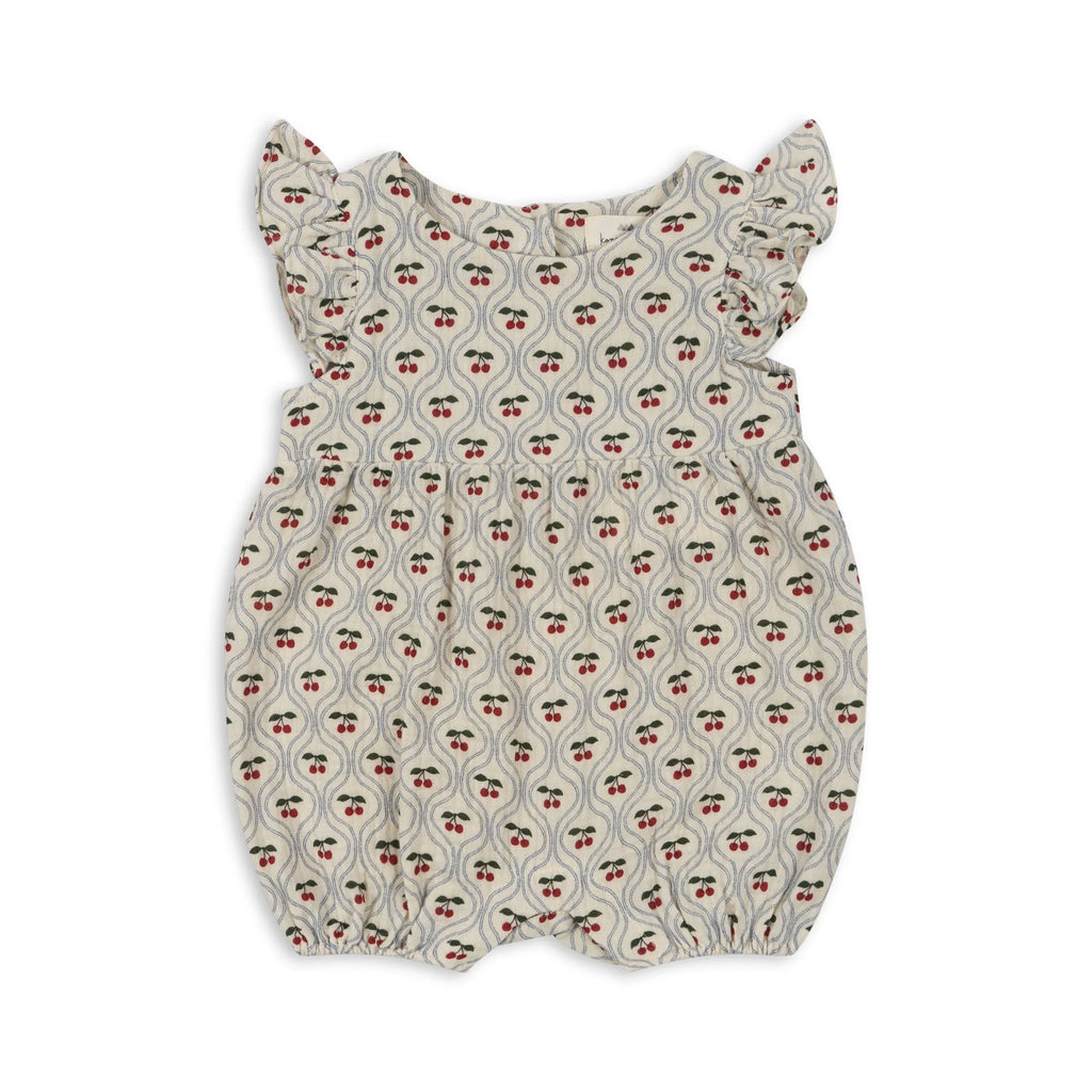 Coco Frill Romper Cherry Motif