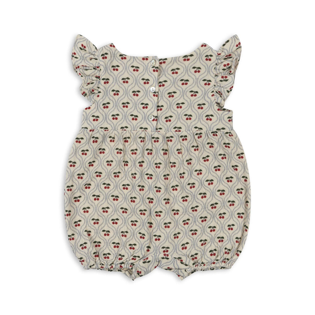 Coco Frill Romper Cherry Motif
