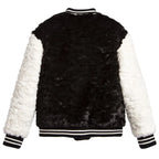 Marc Jacobs Black Fuzzy Varsity Jacket