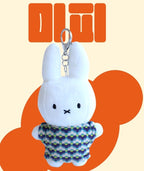 Miffy Pattern T-Shirt Plush Keychain
