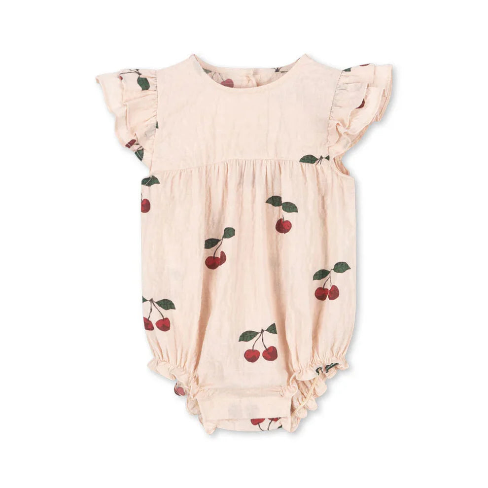 Elin Romper GOTS Ma Grande Cerise