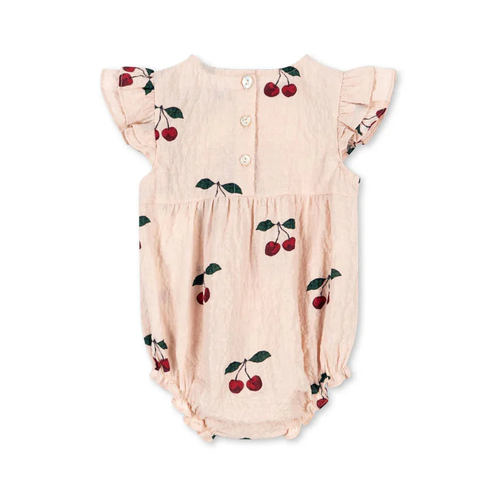 Elin Romper GOTS Ma Grande Cerise