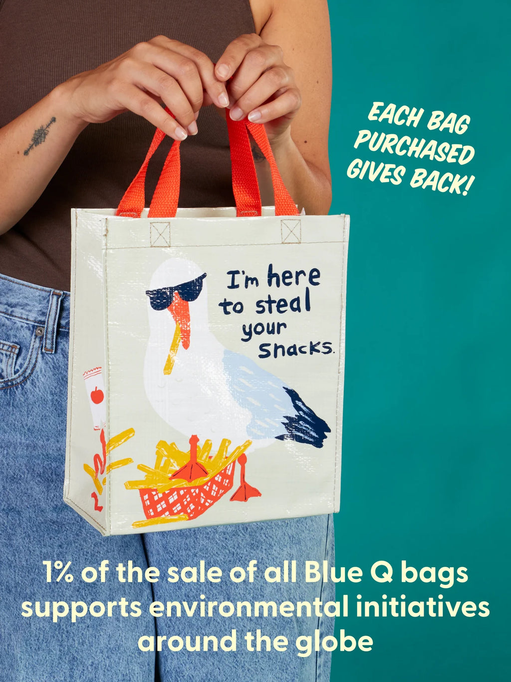 Blue Q - Steal Your Snacks Handy Tote