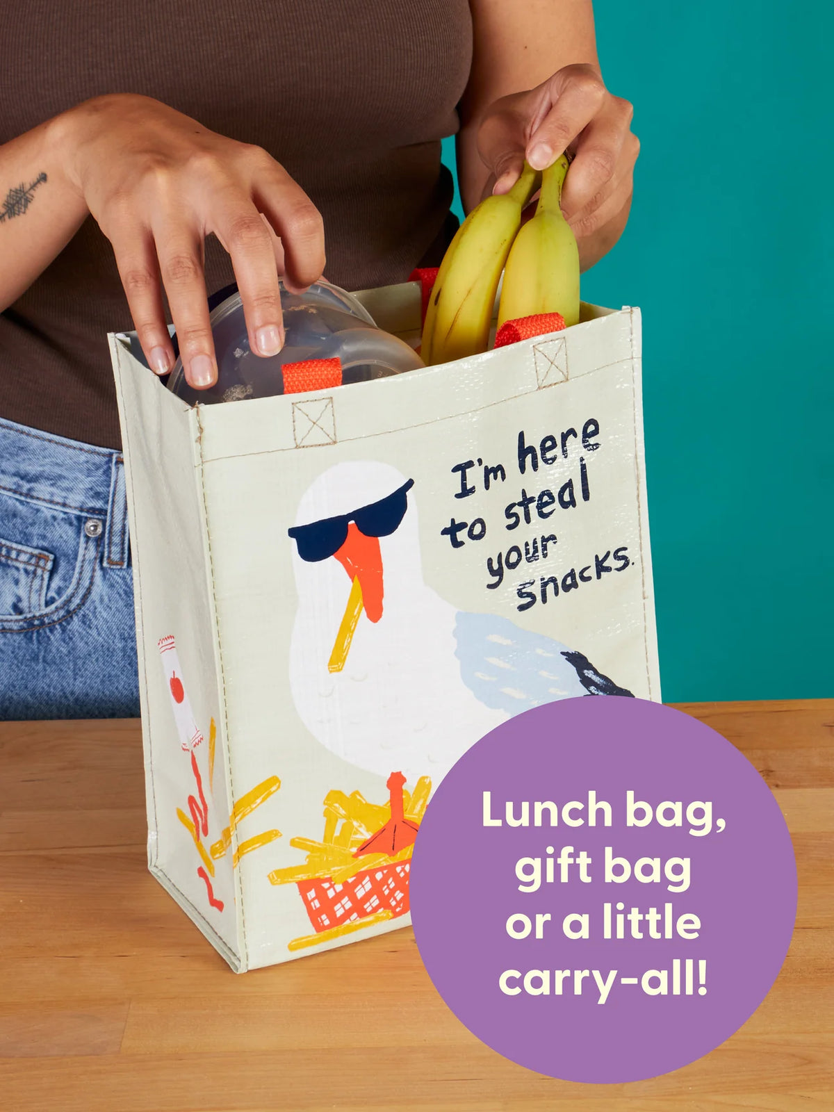 Blue Q - Steal Your Snacks Handy Tote